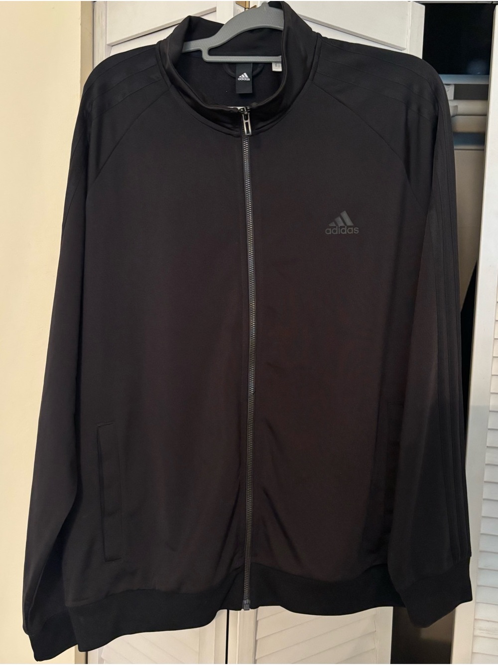 adidas Men’s Black Zip-Up Performance Jacket